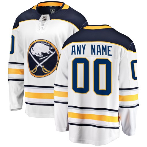 Buffalo Sabres Fanatics Branded Away Breakaway Custom Jersey - White Custom Jerseys Nhl