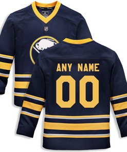Buffalo Sabres Fanatics Branded Home Replica Custom Jersey - Blue Custom Jerseys Nhl