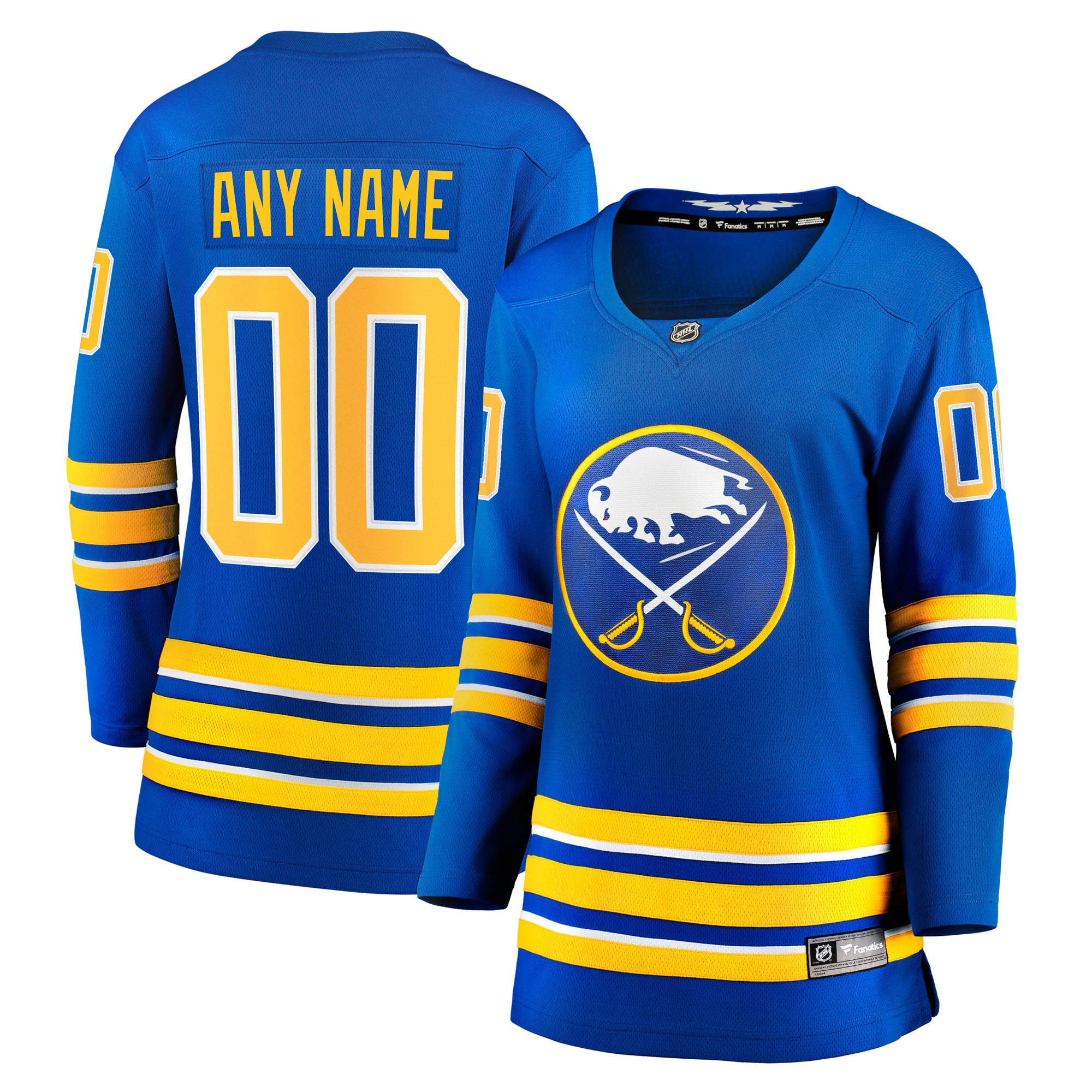 Buffalo Sabres Fanatics Branded Womens 2020/21 Home Breakaway Custom Jersey - Royal Custom Jerseys Nhl