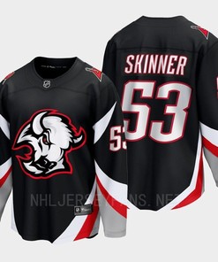 Buffalo Sabres Jeff Skinner 2022-23 Goathead Third Black 53 Jersey Premier