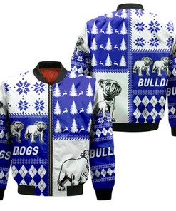 Bulldogs Rugby Christmas 2022 Style Bomber Jacket - LT12