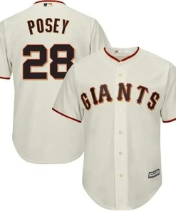 Buster Posey 28 San Francisco Giants Big And Tall Cool Base Player Jersey - Cream