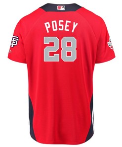 Buster Posey National League Majestic 2018 Mlb All-star Game Home Run Derby Player Jersey - Red