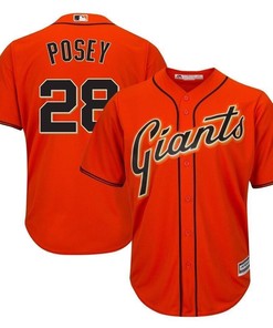 Buster Posey San Francisco Giants Cool Base Player Jersey - Orange