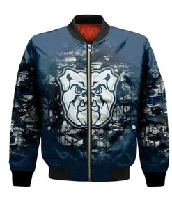 Butler Bulldogs Bomber Jacket Camouflage Vintage  - NCAA