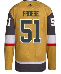 Byron Froese 51 Vegas Golden Knights Stanley Cup 2023 Champions Patch Home Breakaway Men Jersey - Gold