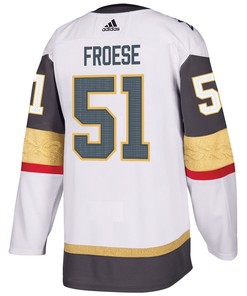 Byron Froese 51 Vegas Golden Knights Stanley Cup 2023 Final Patch Away Breakaway Men Jersey - White