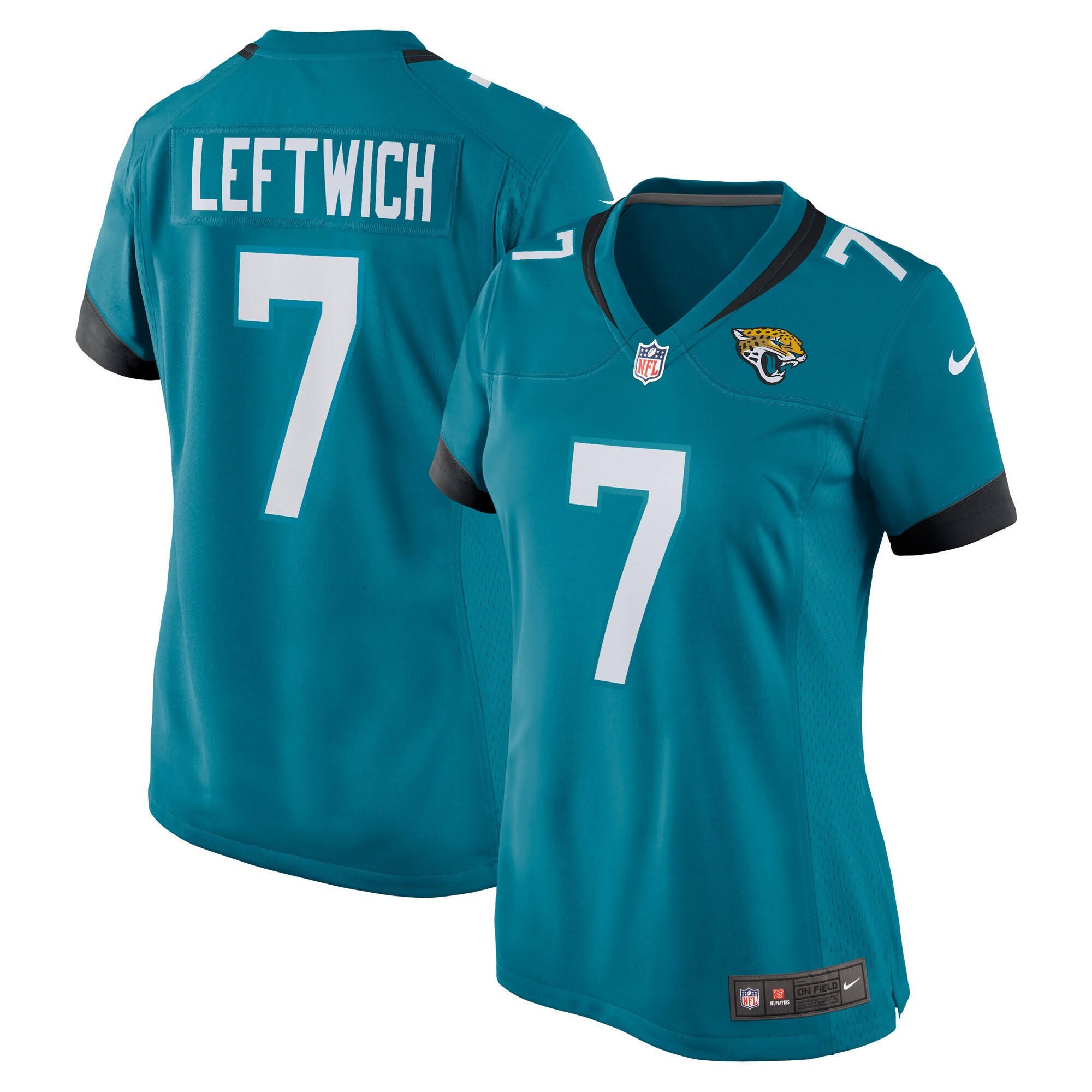Byron Leftwich Jacksonville Jaguars Womens Retired Player Game Jersey Teal Nfl