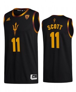 Byron Scott 11 Arizona State Sun Devils Black Jersey College Basketball Alumni