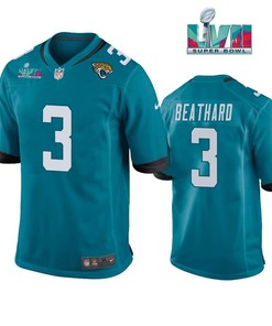 C.J. Beathard 3 Jacksonville Jaguars Super Bowl LVII Super Bowl LVII Teal Men Game Jersey