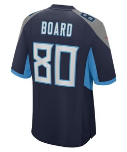C.J. Board 80 Tennessee Titans Home Game Player Jersey - Navy