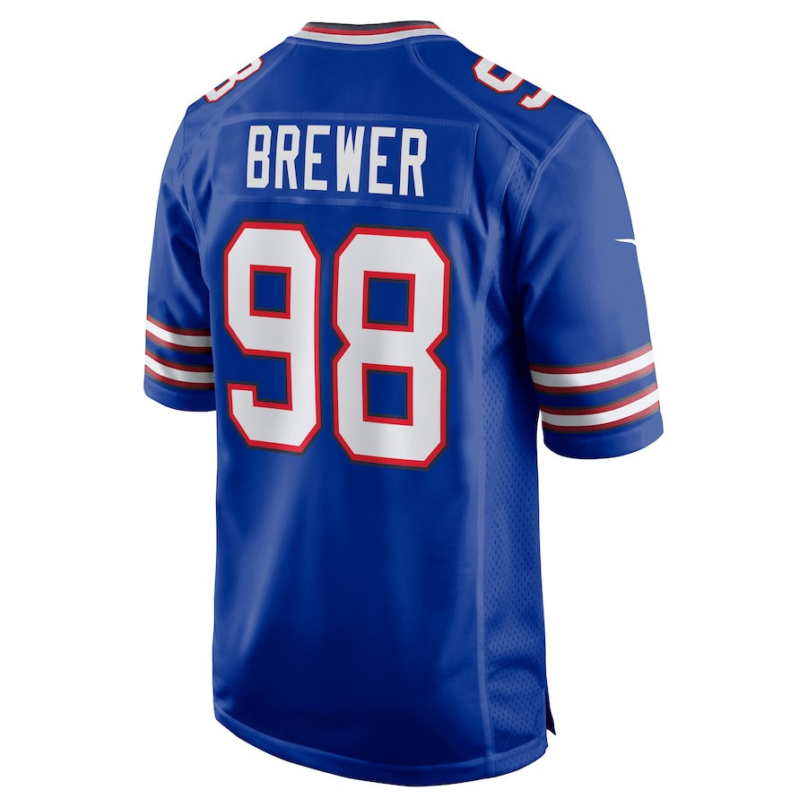 CJ Brewer Buffalo Bills Player Game Jersey - Royal