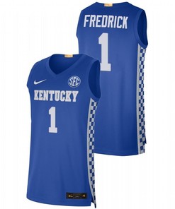 CJ Fredrick 1 Kentucky Wildcats 2023 College Basketball Men Jersey - Royal