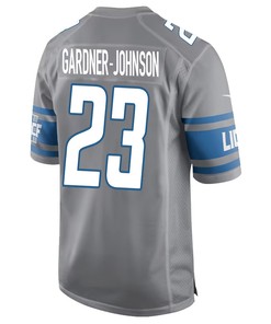 C.J. Gardner-Johnson 23 Detroit Lions Game Men Jersey - Silver
