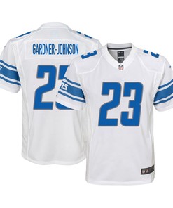 C.J. Gardner-Johnson 23 Detroit Lions Game Youth Jersey - White