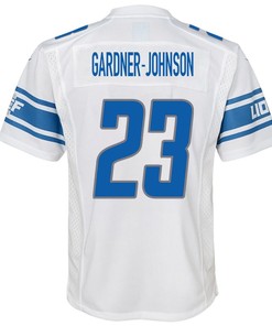 C.J. Gardner-Johnson 23 Detroit Lions Game Youth Jersey - White