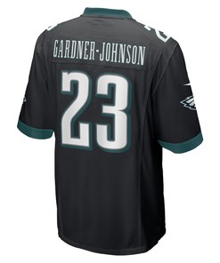 C.J. Gardner-Johnson 23 Philadelphia Eagles Alternate Game Player Jersey - Black