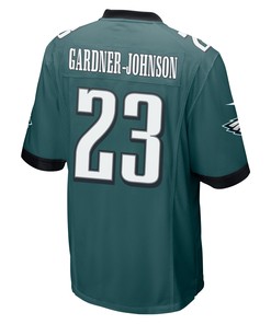 C.J. Gardner-Johnson 23 Philadelphia Eagles Super Bowl LVII Champions 2 Stars Men Game Jersey - Midnight Green
