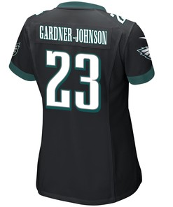 C.J. Gardner-Johnson 23 Philadelphia Eagles Super Bowl LVII Champions 2 Stars Women Game Jersey - Black