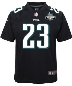 C.J. Gardner-Johnson 23 Philadelphia Eagles Super Bowl LVII Champions 2 Stars Youth Game Jersey - Black