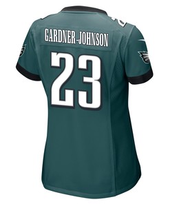 C.J. Gardner-Johnson 23 Philadelphia Eagles Super Bowl LVII Champions Women Game Jersey - Midnight Green