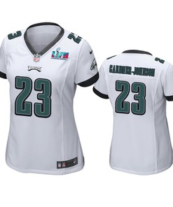 C.J. Gardner-Johnson 23 Philadelphia Eagles Super Bowl LVII White Game Jersey - Women