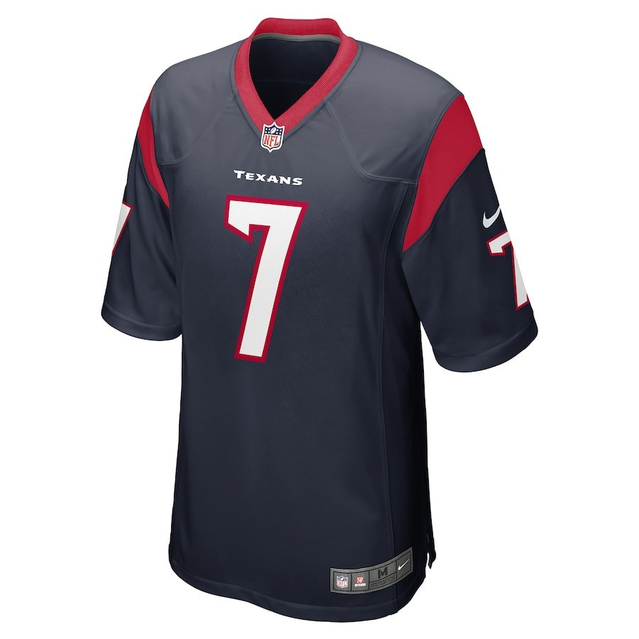 CJ Stroud 7 Houston Texans Youth 2023 Draft First Round Pick Game Jersey - Navy