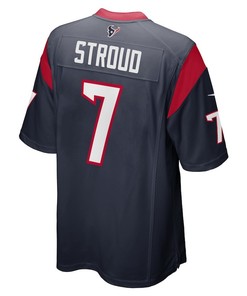 CJ Stroud 7 Houston Texans Youth 2023 Draft First Round Pick Game Jersey - Navy