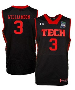 CJ Williamson 3 Texas Tech Red Raiders Basketball Jersey Black