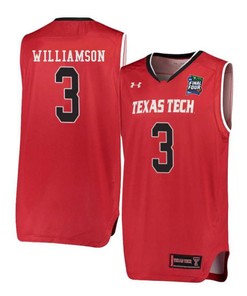CJ Williamson 3 Texas Tech Red Raiders Basketball Jersey Red