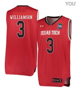 CJ Williamson 3 Texas Tech Red Raiders Basketball Youth Jersey - Red