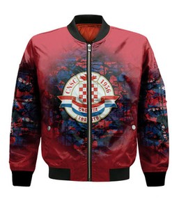 C.N.S.C. Toronto Croatia Bomber Jacket Camouflage Vintage  - CA SOCCER
