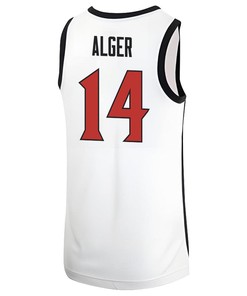 Cade Alger 14 San Diego State Aztecs 2023 Basketball Jersey MW Logo- Men White