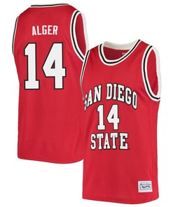 Cade Alger 14 San Diego State Aztecs 2023 Basketball Jersey- Men Red