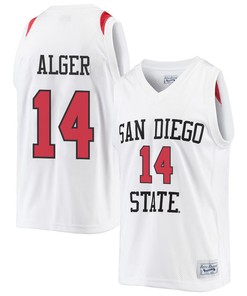 Cade Alger 14 San Diego State Aztecs 2023 Basketball Jersey- Men White