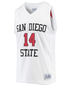 Cade Alger 14 San Diego State Aztecs 2023 Basketball Jersey- Men White