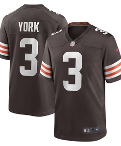 Cade York Cleveland Browns Game Player Jersey - Brown