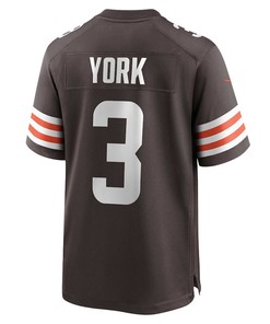Cade York Cleveland Browns Game Player Jersey - Brown
