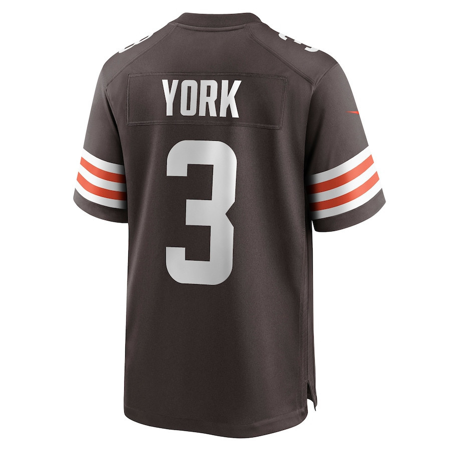 Cade York Cleveland Browns Game Player Jersey - Brown