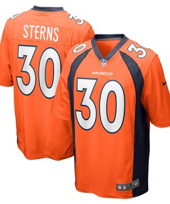 Caden Sterns Denver Broncos Game Jersey - Orange Nfl