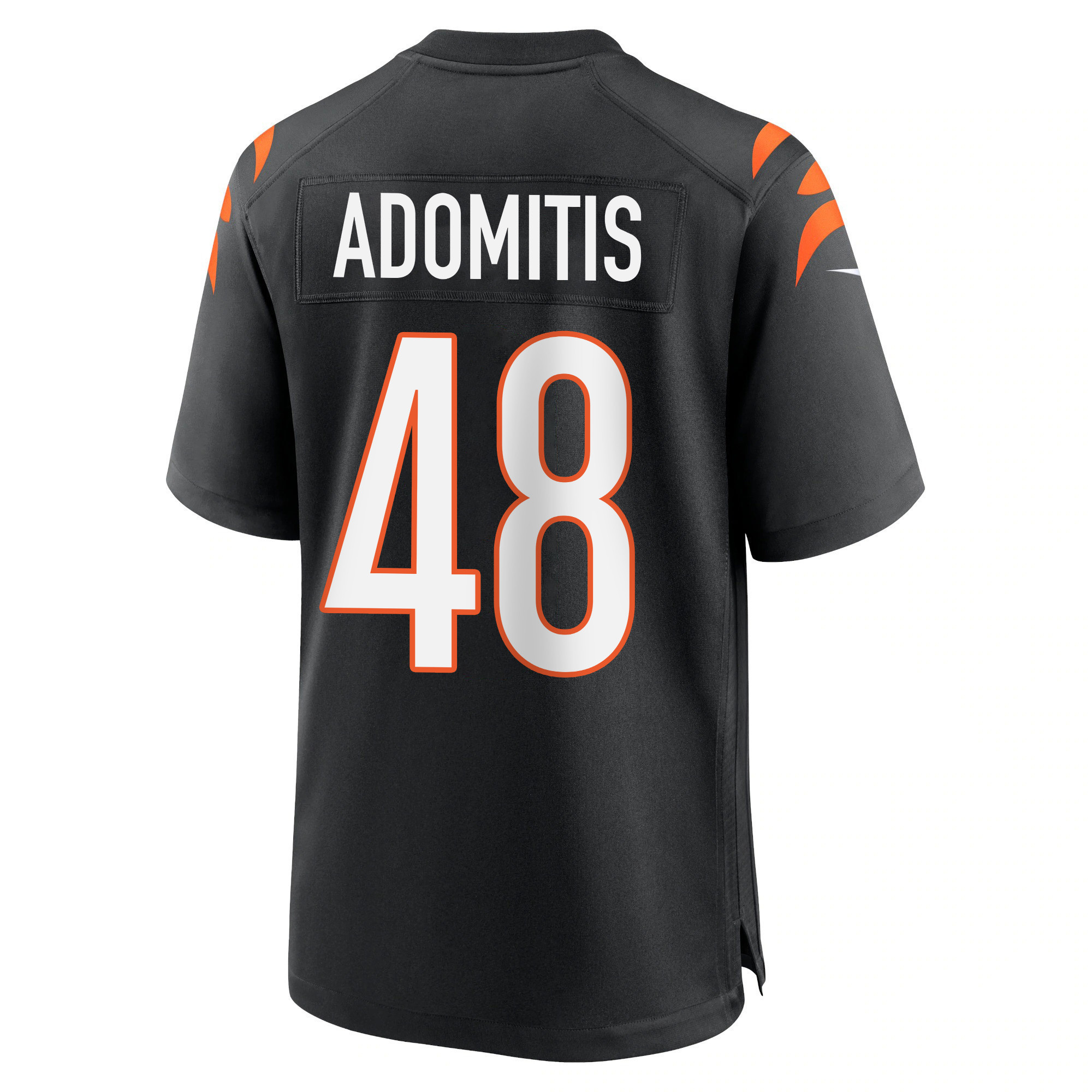 Cal Adomitis 48 Cincinnati Bengals Super Bowl LVII Champions Men Game Jersey - Black
