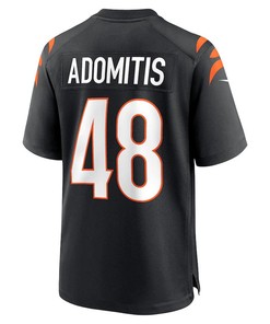 Cal Adomitis Cincinnati Bengals Game Player Jersey - Black