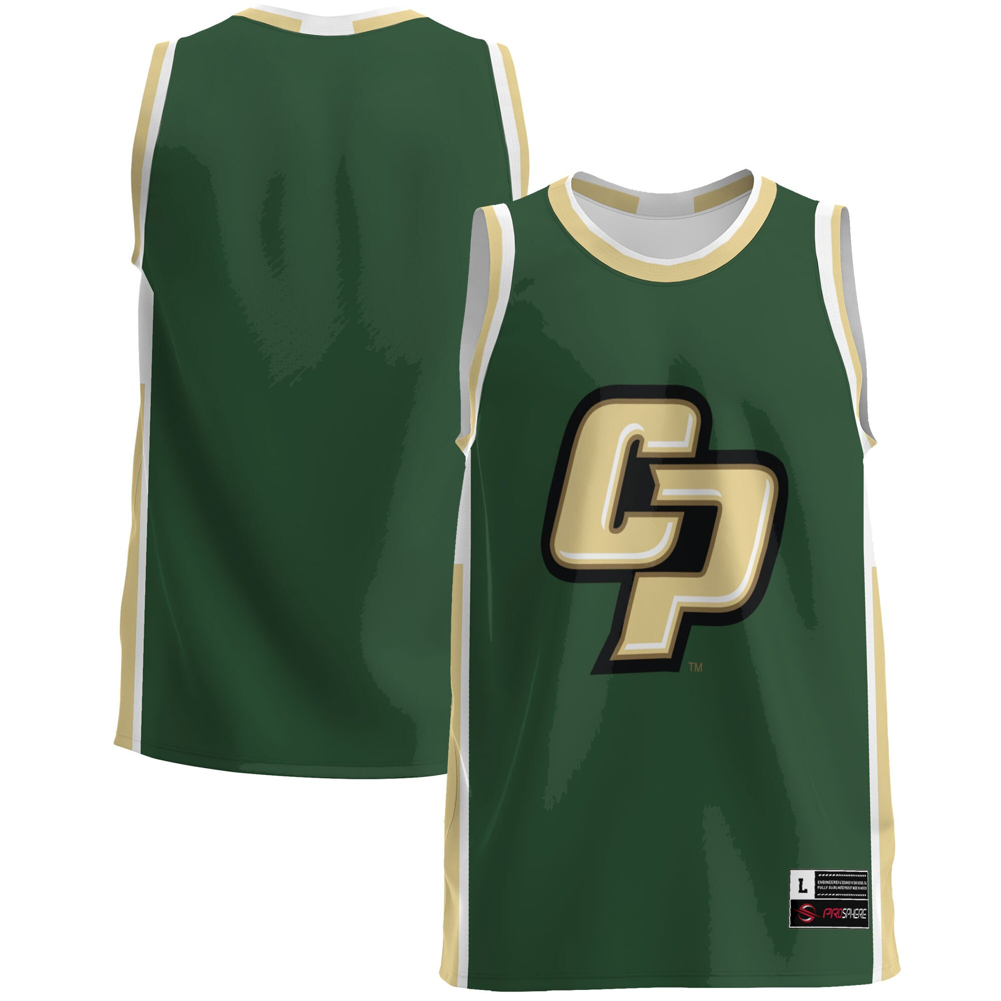 Cal Poly Mustangs Basketball Jersey - Forest Green Ncaa