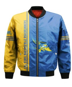 Cal State Bakersfield Roadrunners Bomber Jacket Half Style - NCAA