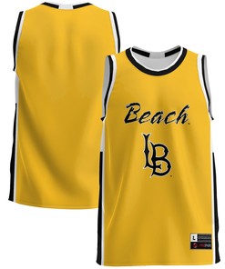 Cal State Long Beach The Beach Basketball Jersey - Gold Ncaa
