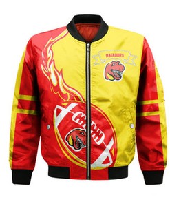 Cal State Northridge Matadors Bomber Jacket Flame Ball - NCAA
