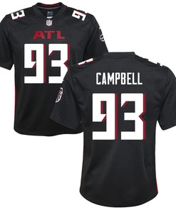 Calais Campbell 93 Atlanta Falcons Youth Game Jersey - Black