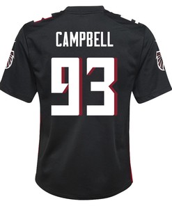 Calais Campbell 93 Atlanta Falcons Youth Game Jersey - Black