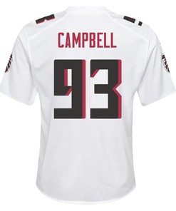 Calais Campbell 93 Atlanta Falcons Youth Game Jersey - White