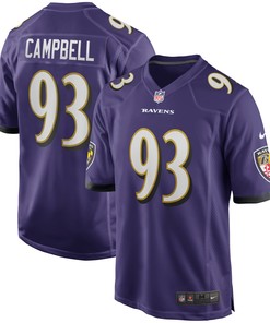Calais Campbell Baltimore Ravens Game Player Jersey - Purple Nfl